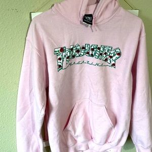 Thrasher small pink original hoodie